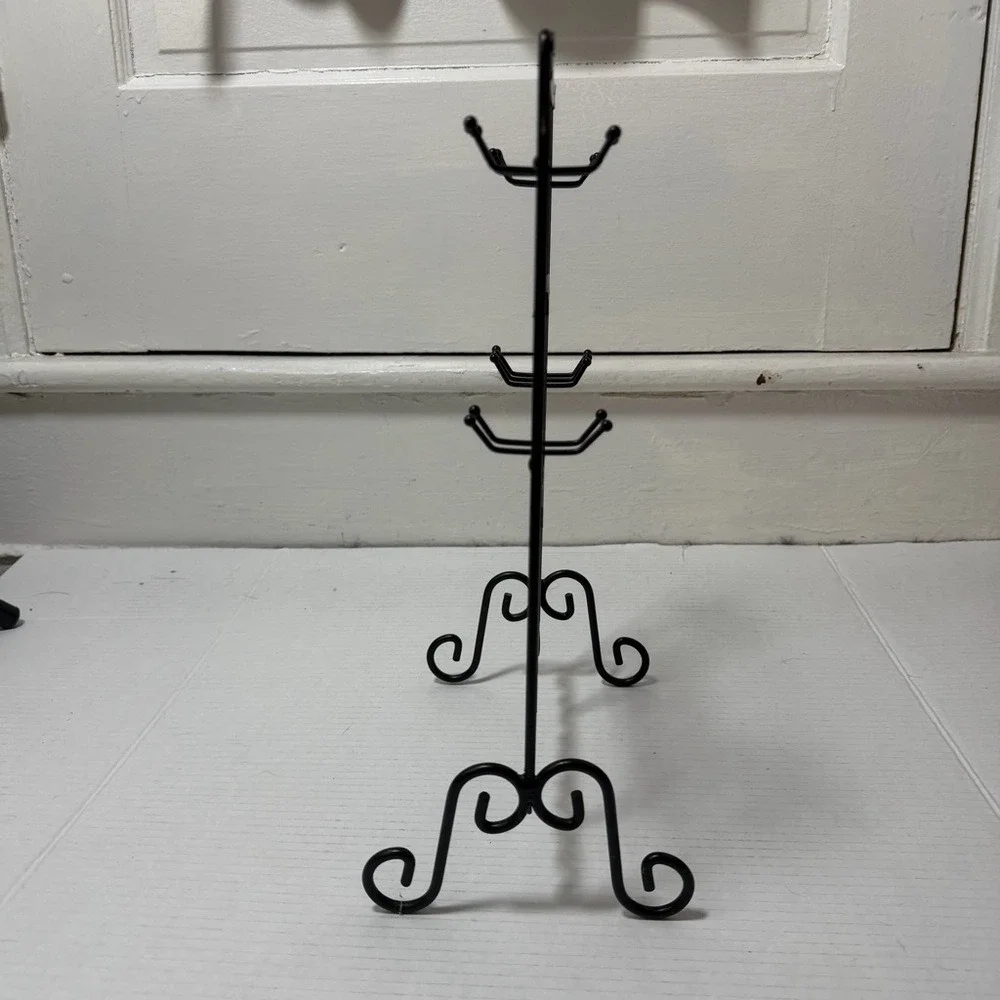 Black Metal Jewelry Accessories Organizer‎ Stand